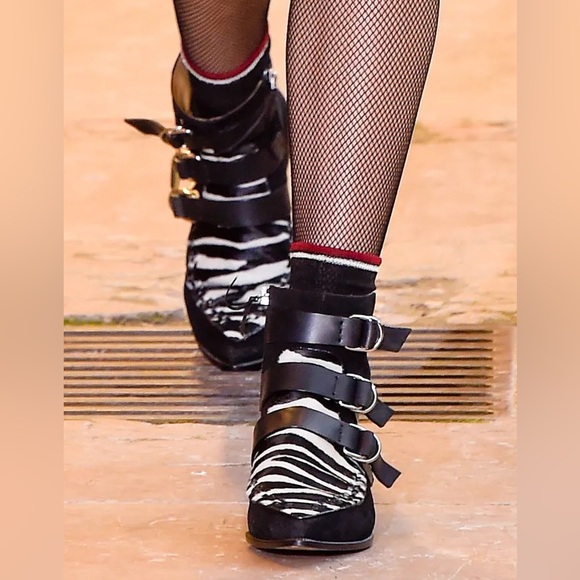 Isabel Marant Zebra Ankle Boots - Picture 1 of 10